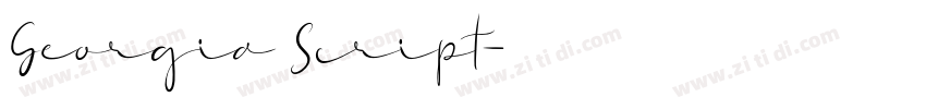 Georgia Script字体转换